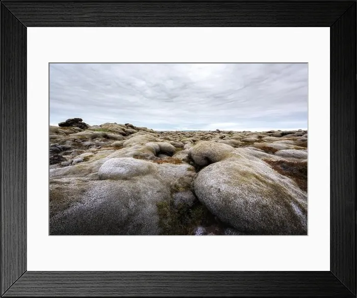Framed Print : Different Iceland landscape with lava field covered with brown moss Eldhraun from volcano eruption and cloudy sky Framed Print : Different Iceland landscape with lava field covered with brown moss Eldhraun from volcano eruption and cloudy sky