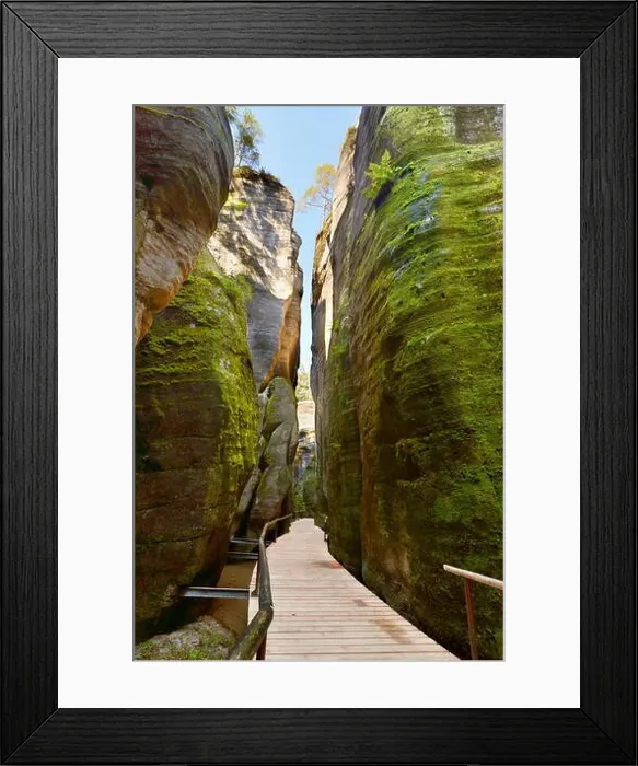 Framed Print : Hiking trail, Adrspach, Teplicke Rocks, Czech Republic Framed Print : Hiking trail, Adrspach, Teplicke Rocks, Czech Republic