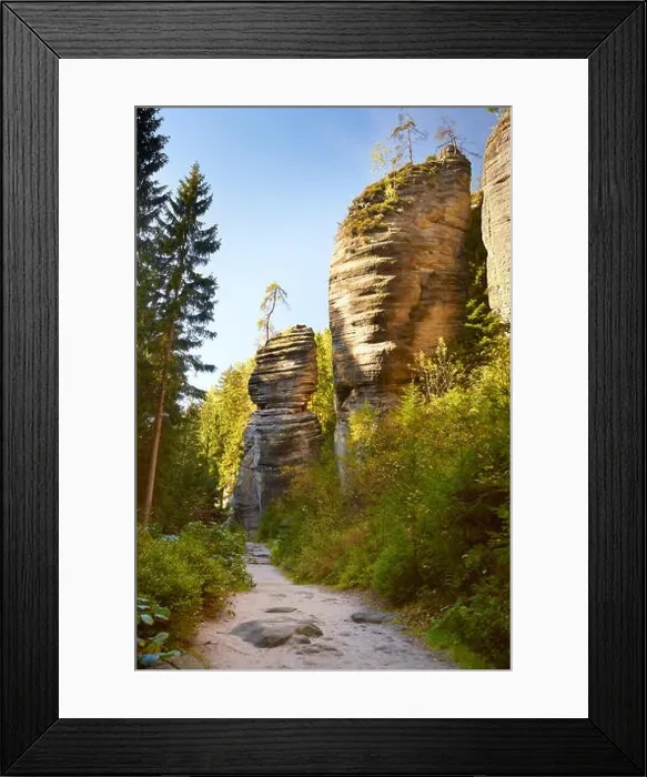 Framed Print : Adrspach Rock town, Teplicke Rocks, Czech Republic Framed Print : Adrspach Rock town, Teplicke Rocks, Czech Republic