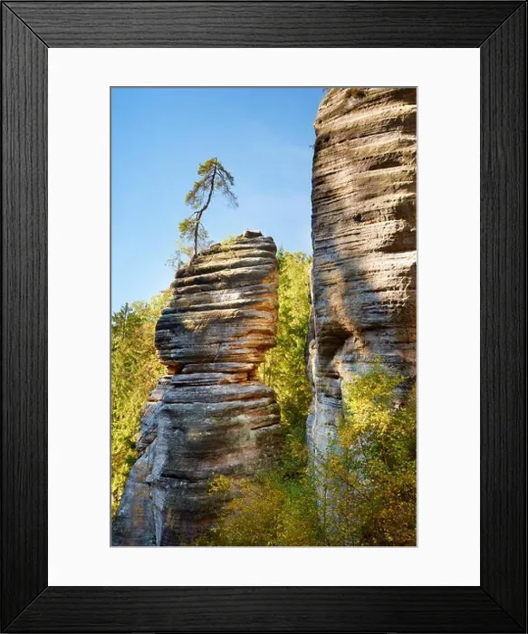 Framed Print : Adrspach Rock Mountains, Teplicke Rocks, Czech Republic Framed Print : Adrspach Rock Mountains, Teplicke Rocks, Czech Republic