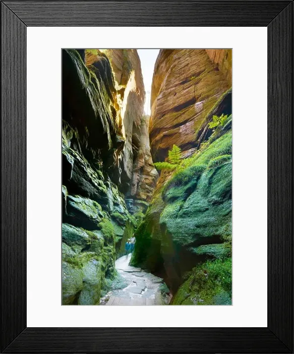 Framed Print : Hiking trail, Adrspach Rock Town, Teplicke Rocks, Czech Republic Framed Print : Hiking trail, Adrspach Rock Town, Teplicke Rocks, Czech Republic