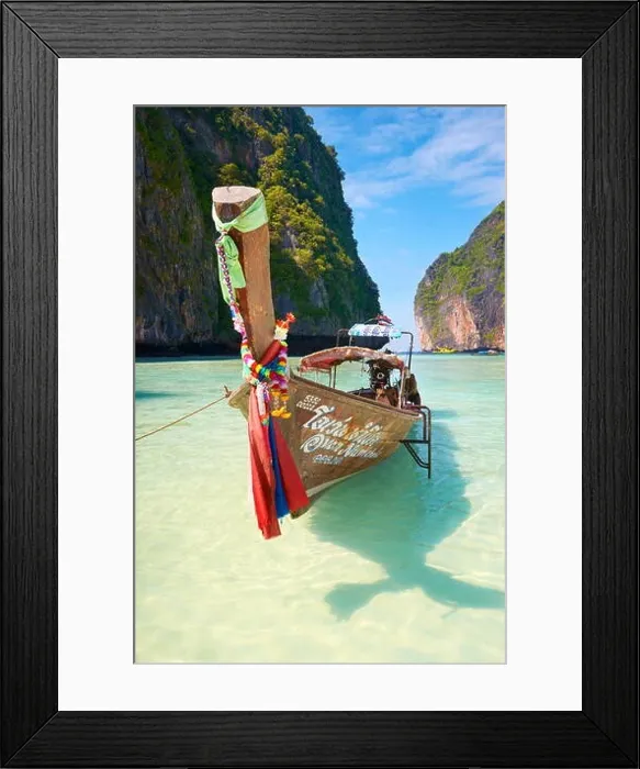 Framed Print : Thailand - Phang Nga, Maya Bay on Phi Phi Leh Island, Andaman Sea Framed Print : Thailand - Phang Nga, Maya Bay on Phi Phi Leh Island, Andaman Sea