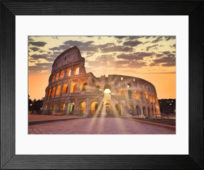 Framed Print : Night view of Colosseum in Rome, Italy. Rome architecture and landmark. Rome Colosseum is one of the main attractions of Rome and Italy Framed Print : Night view of Colosseum in Rome, Italy. Rome architecture and landmark. Rome Colosseum is one of the main attractions of Rome and Italy