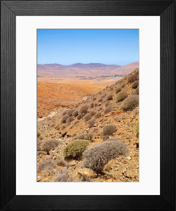 Framed Print : Canary Islands, Fuerteventura Island, landscape of Park Natural de Betancuria, Spain Framed Print : Canary Islands, Fuerteventura Island, landscape of Park Natural de Betancuria, Spain