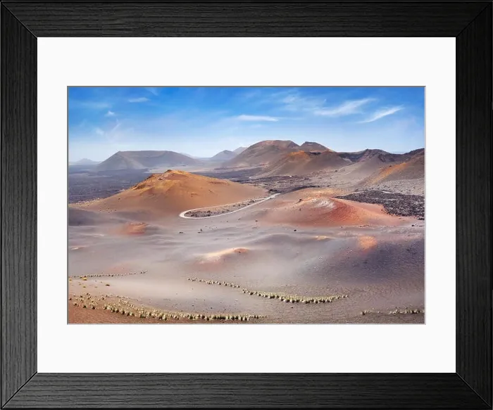 Framed Print : Timanfaya National Park landscape, Lanzarote Island, Canary Islands, Spain Framed Print : Timanfaya National Park landscape, Lanzarote Island, Canary Islands, Spain