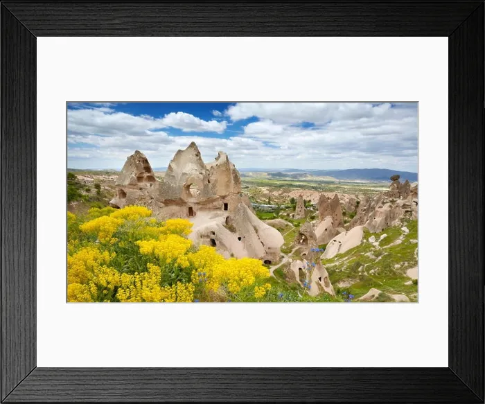 Framed Print : Cappadocia - stone house, Uchisar, Turkey, UNESCO Framed Print : Cappadocia - stone house, Uchisar, Turkey, UNESCO