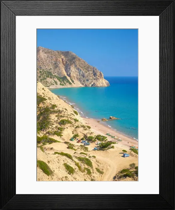 Framed Print : Kos - Dodecanese Islands, Greece, Kavo Paradise beach Framed Print : Kos - Dodecanese Islands, Greece, Kavo Paradise beach