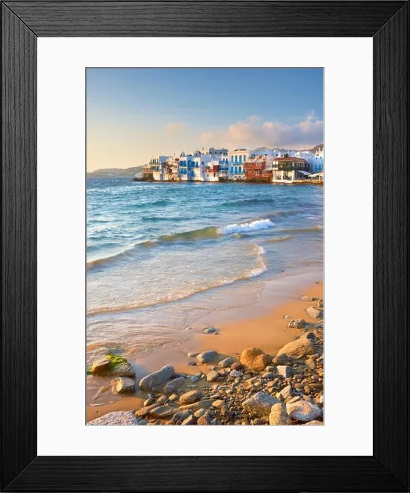 Framed Print : Mykonos Town, Chora (Little Venice) in the background, Mykonos Island, Cyclades Islands, Greece Framed Print : Mykonos Town, Chora (Little Venice) in the background, Mykonos Island, Cyclades Islands, Greece