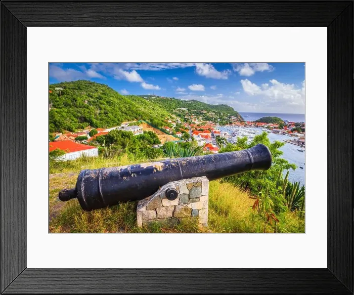 Framed Print : Battlements at Marigot, Saint Martin from Fort Louis in the Caribbean Framed Print : Battlements at Marigot, Saint Martin from Fort Louis in the Caribbean