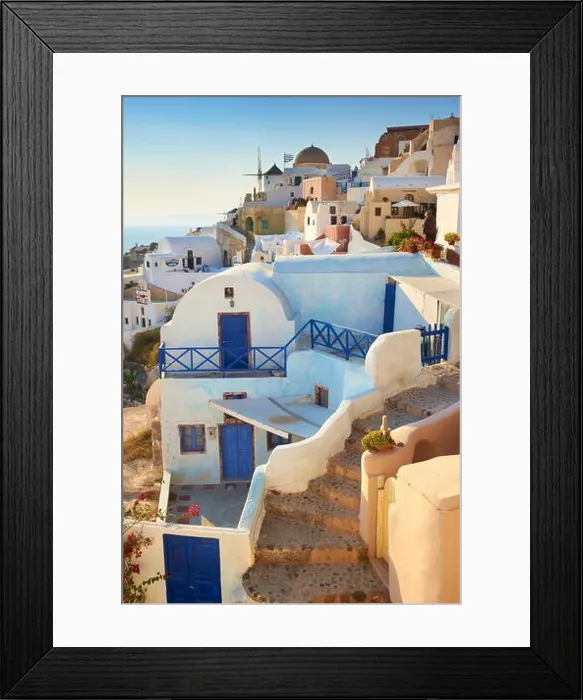 Framed Print : White houses in Oia Town, Santorini Island, Cyclades, Greece Framed Print : White houses in Oia Town, Santorini Island, Cyclades, Greece