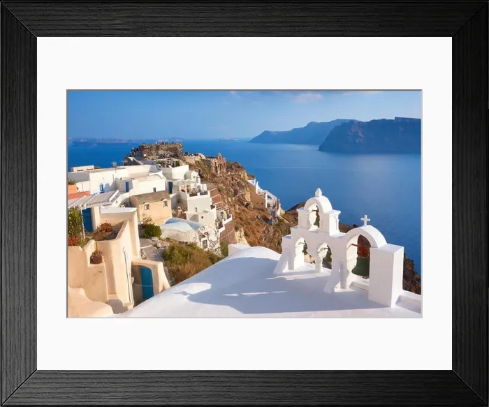 Framed Print : Santorini – church in Oia, Cyclades Islands, Greece Framed Print : Santorini – church in Oia, Cyclades Islands, Greece