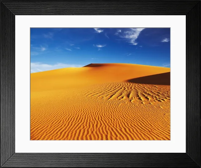 Framed Print : Sand dunes of Sahara Desert, Algeria Framed Print : Sand dunes of Sahara Desert, Algeria