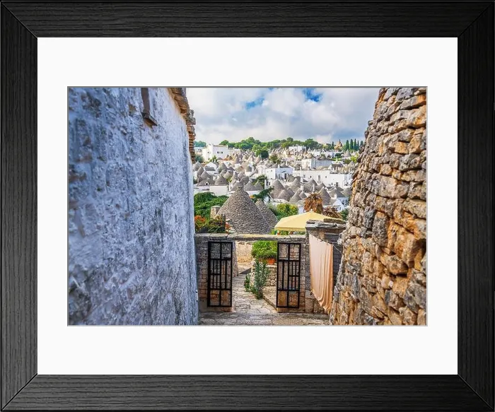 Framed Print : Alberobello, Italy with the trulli houses Framed Print : Alberobello, Italy with the trulli houses