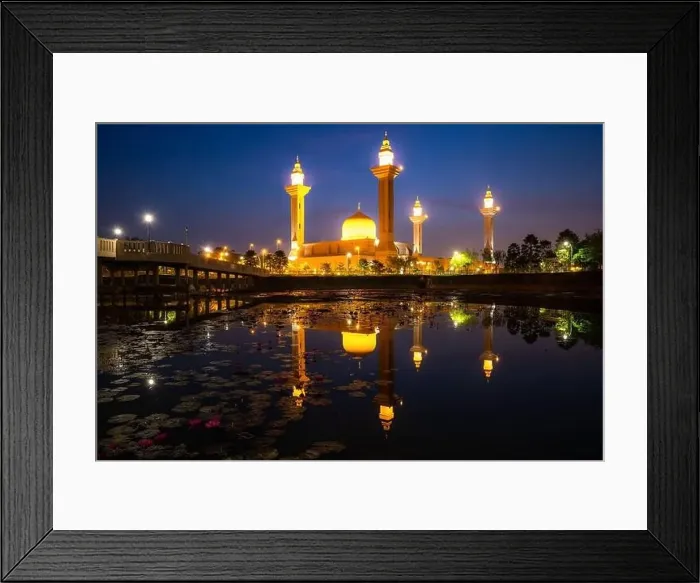 Framed Print : Morning sunrise sky of Masjid Bukit Jelutong in Shah Alam near Kuala lumpur, Malaysia. Also known as Mosque of Tengku Ampuan Rahimah. Malaysia tourism Framed Print : Morning sunrise sky of Masjid Bukit Jelutong in Shah Alam near Kuala lumpur, Malaysia. Also known as Mosque of Tengku Ampuan Rahimah. Malaysia tourism