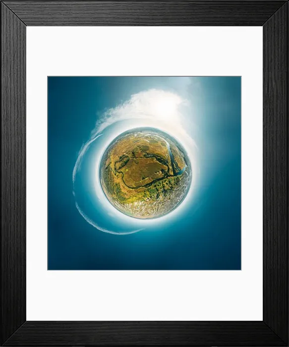 Framed Print : Aerial View Green Forest Woods And River Landscape In Sunny Summer Day. Top View Of Beautiful European Nature From High Attitude. Drone View. Bird's E Framed Print : Aerial View Green Forest Woods And River Landscape In Sunny Summer Day. Top View Of Beautiful European Nature From High Attitude. Drone View. Bird's E