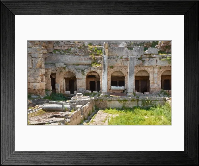 Framed Print : Ruins of the ancient city of Corinth, Greece Framed Print : Ruins of the ancient city of Corinth, Greece