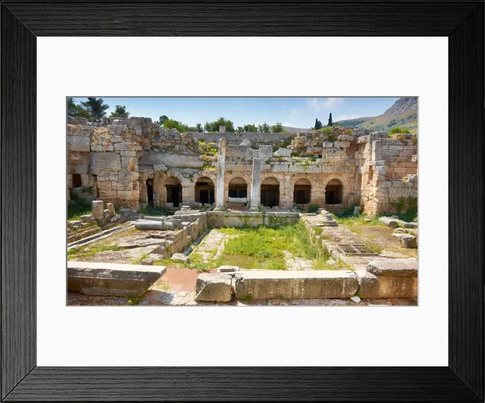 Framed Print : Ruins of the ancient city of Corinth, Greece Framed Print : Ruins of the ancient city of Corinth, Greece