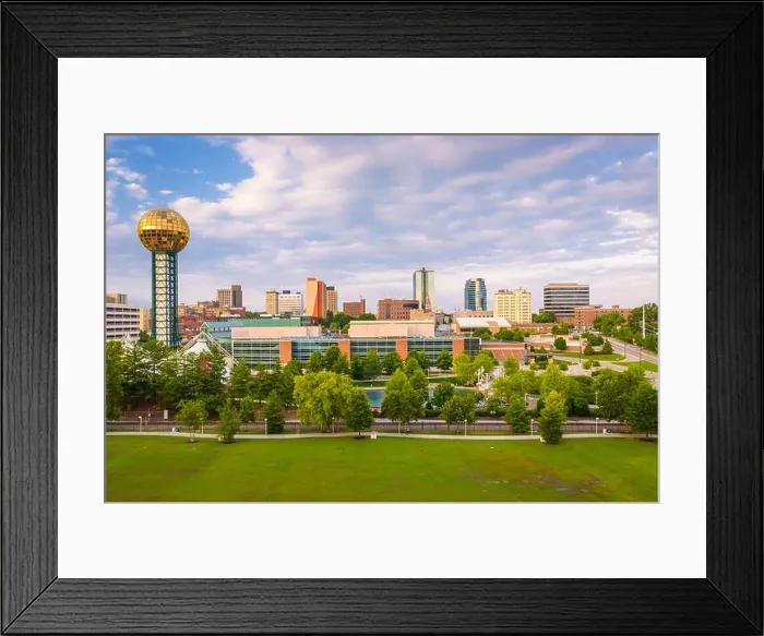 Framed Print : Knoxville, Tennessee, USA downtown skyline and tower Framed Print : Knoxville, Tennessee, USA downtown skyline and tower