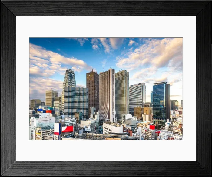 Framed Print : Shinjuku, Tokyo, Japan financial district cityscape Framed Print : Shinjuku, Tokyo, Japan financial district cityscape