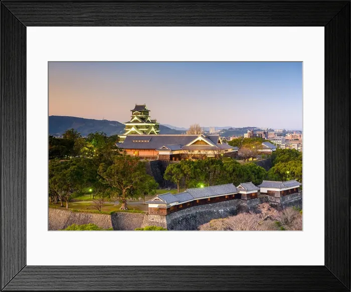 Framed Print : Kumamoto, Japan at Kumamoto Castle