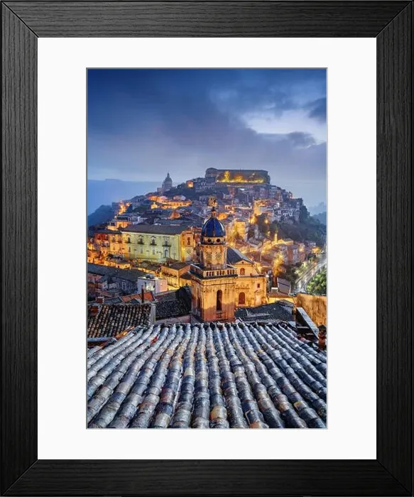 Framed Print : Ragusa Ibla, Sicily, Italy at dawn Framed Print : Ragusa Ibla, Sicily, Italy at dawn