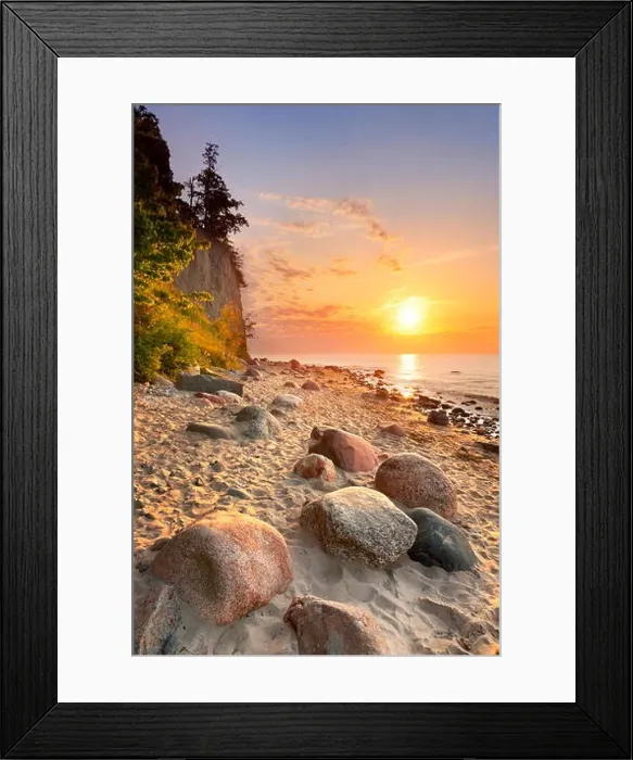 Framed Print : Sunrise at Baltic beach near the Gdynia, Pomerania, Poland Framed Print : Sunrise at Baltic beach near the Gdynia, Pomerania, Poland