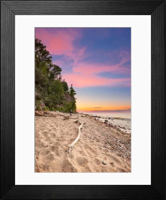 Framed Print : Orlowski Cliff, Baltic Sea at sunset, Gdynia, Pomerania, Poland Framed Print : Orlowski Cliff, Baltic Sea at sunset, Gdynia, Pomerania, Poland