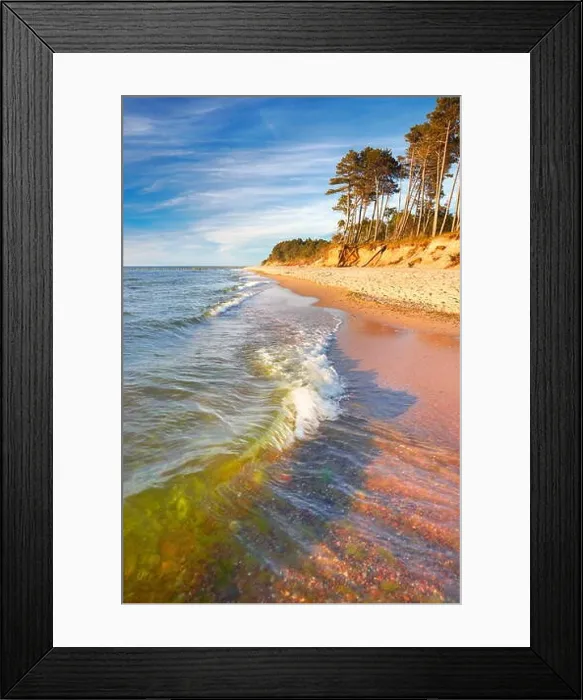 Framed Print : Baltic Sea landscape, Pomerania, Poland Framed Print : Baltic Sea landscape, Pomerania, Poland