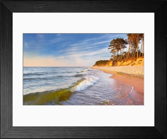 Framed Print : Baltic Sea landscape, Pomerania, Poland Framed Print : Baltic Sea landscape, Pomerania, Poland