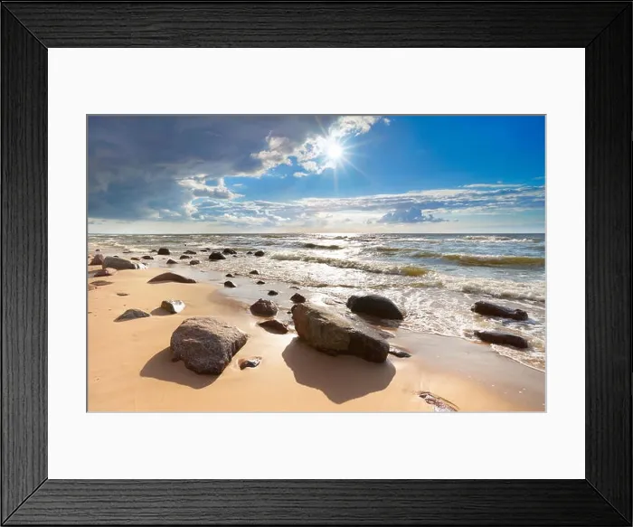 Framed Print : Baltic Sea landscape, Pomerania, Poland Framed Print : Baltic Sea landscape, Pomerania, Poland