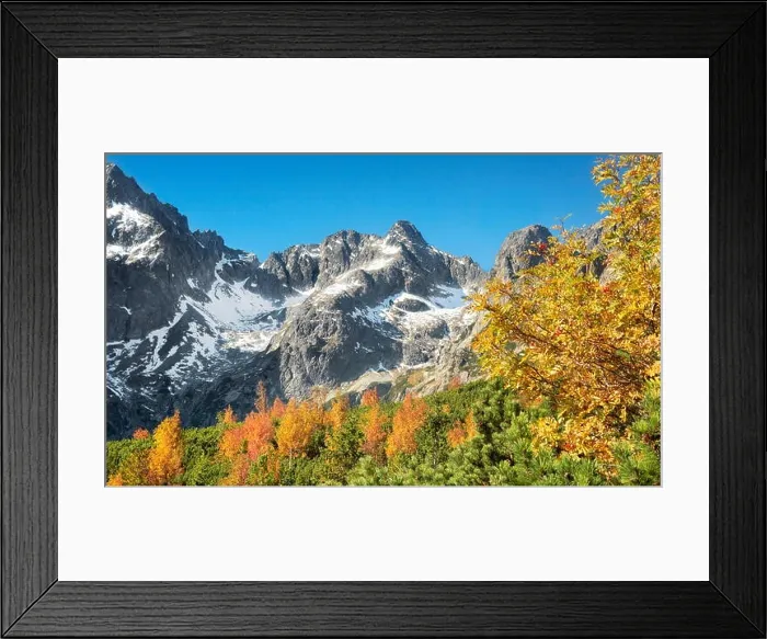 Framed Print : Mountains landscape - Kiezmarska Valley, High Tatras, Slovak Framed Print : Mountains landscape - Kiezmarska Valley, High Tatras, Slovak