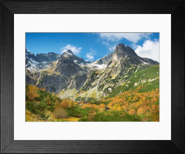 Framed Print : Autumn in Kiezmarska Valley, Tatra Mountains, Slovakia Framed Print : Autumn in Kiezmarska Valley, Tatra Mountains, Slovakia