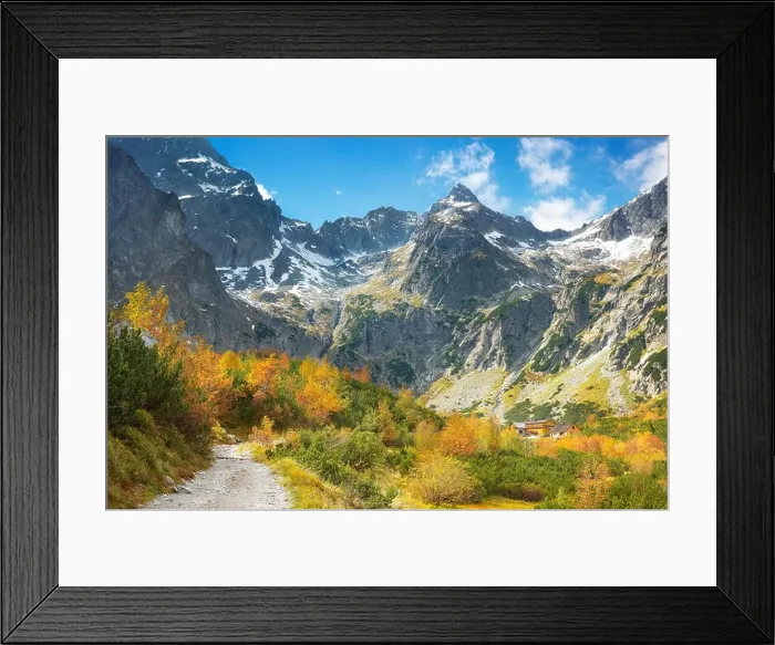 Framed Print : Autumn in Kiezmarska Valley, Tatra Mountains, Slovakia Framed Print : Autumn in Kiezmarska Valley, Tatra Mountains, Slovakia