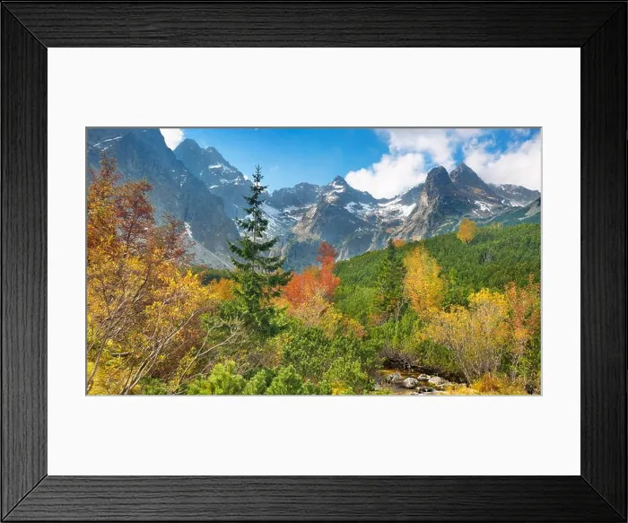 Framed Print : Autumn in Kiezmarska Valley, Tatra Mountains, Slovakia Framed Print : Autumn in Kiezmarska Valley, Tatra Mountains, Slovakia