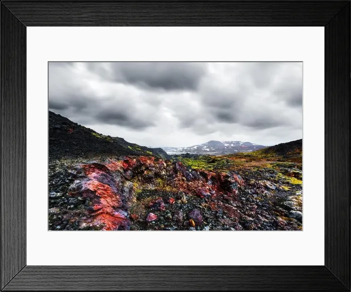 Framed Print : Frozen lavas field in the geothermal valley Leirhnjukur, near Krafla volcano, Iceland, Europe. Landscape photography Framed Print : Frozen lavas field in the geothermal valley Leirhnjukur, near Krafla volcano, Iceland, Europe. Landscape photography