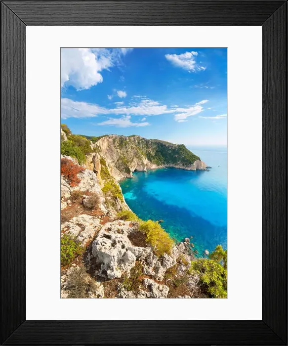 Framed Print : Greece - Zakynthos Island, Ionian Sea, Keri Cape Framed Print : Greece - Zakynthos Island, Ionian Sea, Keri Cape