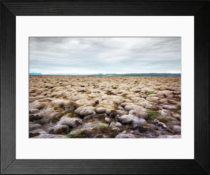 Framed Print : Quaint Iceland landscape with lava field covered with brown moss Eldhraun from volcano eruption and cloudy sky Framed Print : Quaint Iceland landscape with lava field covered with brown moss Eldhraun from volcano eruption and cloudy sky