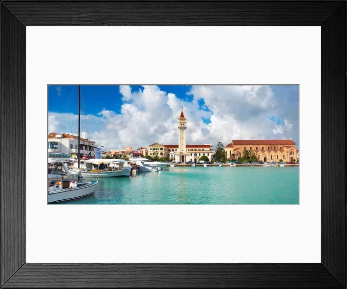 Framed Print : Greece - Zakynthos Island, Ionian Sea, harbour Zakynthos city Framed Print : Greece - Zakynthos Island, Ionian Sea, harbour Zakynthos city