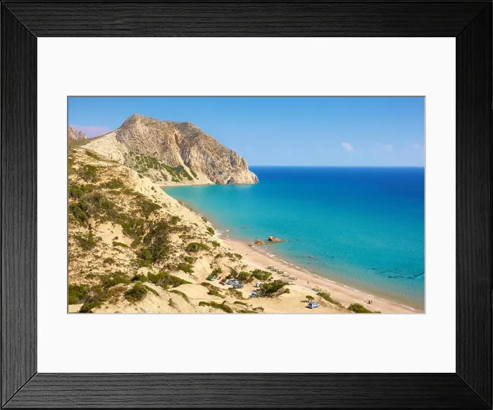 Framed Print : Kos - Dodecanese Islands, Greece, Kavo Paradise beach