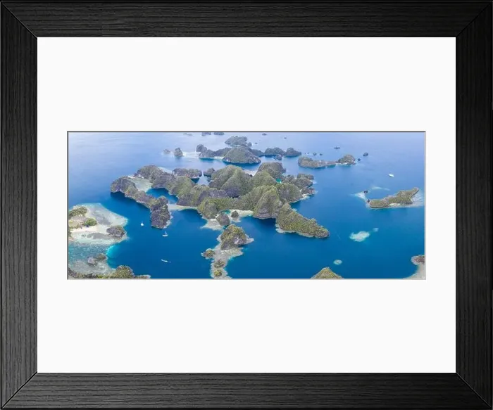 Framed Print : The beautiful rock islands found in Raja Ampat, Indonesia, are ancient coral reefs that were uplifted by tectonic events millions of years ago Framed Print : The beautiful rock islands found in Raja Ampat, Indonesia, are ancient coral reefs that were uplifted by tectonic events millions of years ago