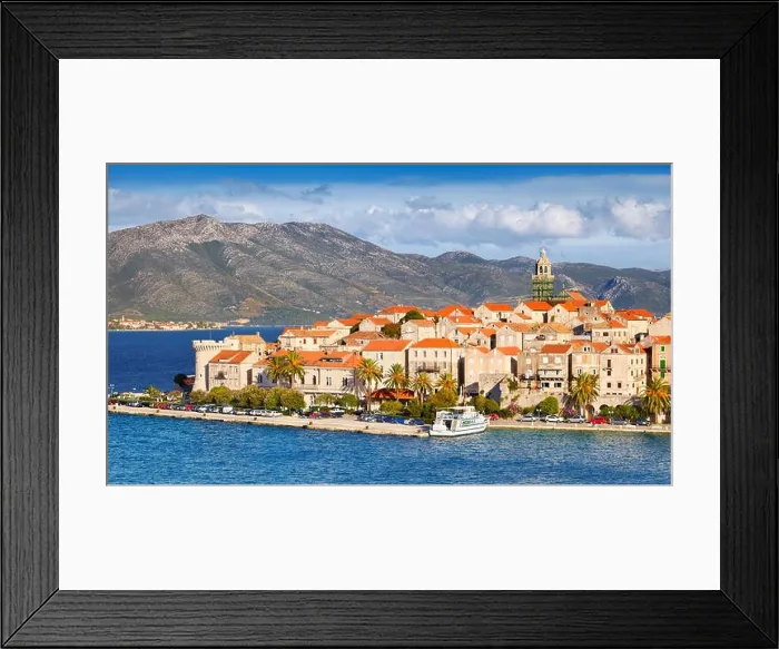 Framed Print : Korcula Island, Dalmatia, Croatia, Europe Framed Print : Korcula Island, Dalmatia, Croatia, Europe