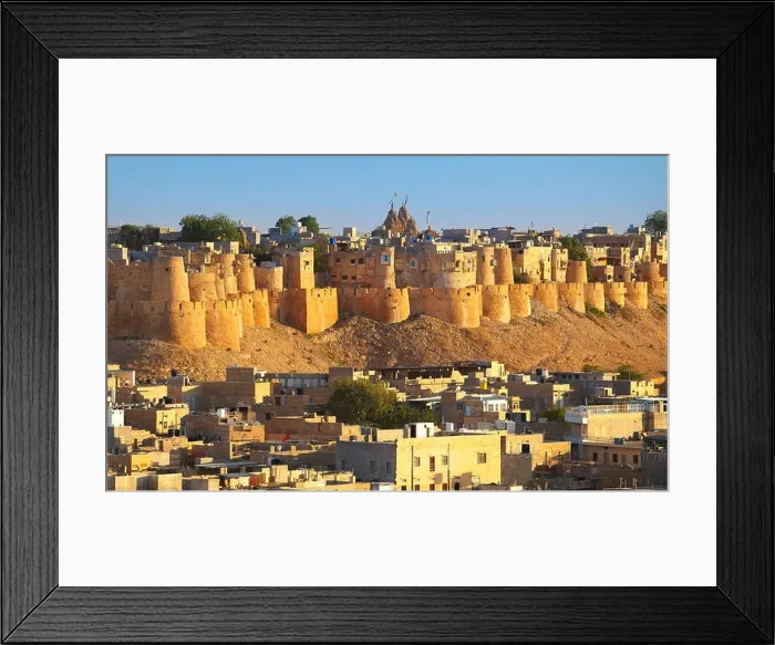 Framed Print : Panoramic view skyline of Jaisalmer Fort, Jaisalmer, Rajasthan, India Framed Print : Panoramic view skyline of Jaisalmer Fort, Jaisalmer, Rajasthan, India