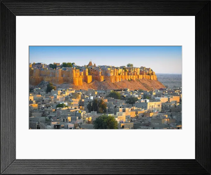 Framed Print : Panoramic view skyline of Jaisalmer Fort, Jaisalmer, Rajasthan, India Framed Print : Panoramic view skyline of Jaisalmer Fort, Jaisalmer, Rajasthan, India