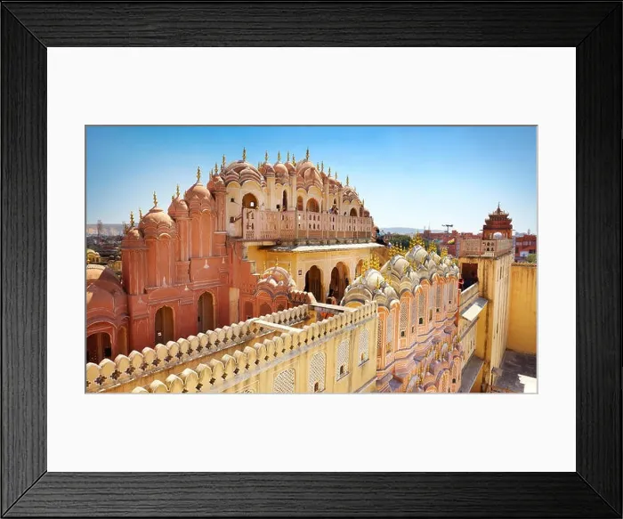 Framed Print : Rear view of the Hawa Mahal, Palace of the Winds, Jaipur, Rajasthan, India Framed Print : Rear view of the Hawa Mahal, Palace of the Winds, Jaipur, Rajasthan, India