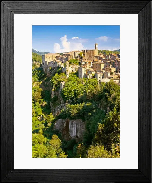 Framed Print : Sorano city, Tuscany, Italy Framed Print : Sorano city, Tuscany, Italy