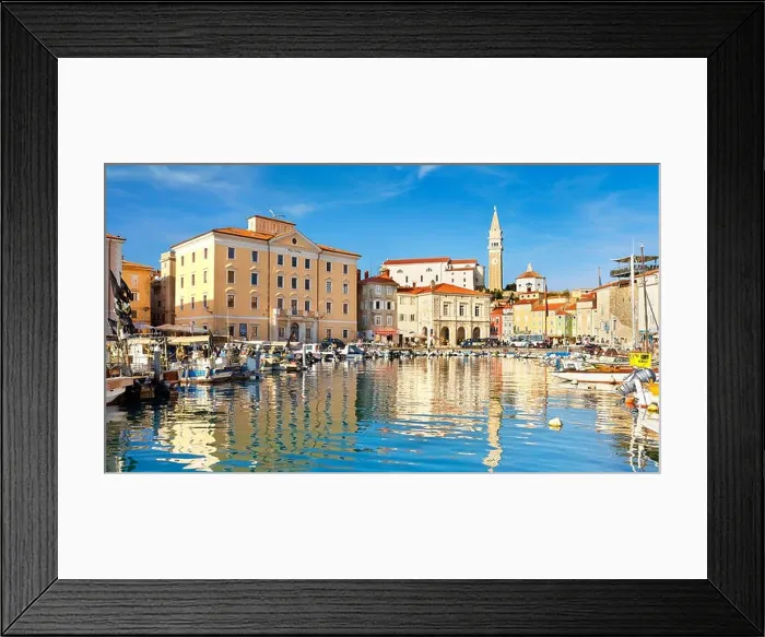 Framed Print : Marina at Piran, Slovenia Framed Print : Marina at Piran, Slovenia