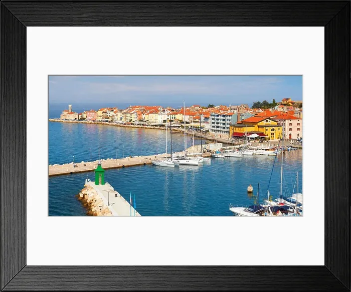 Framed Print : Marina at Piran, Slovenia Framed Print : Marina at Piran, Slovenia
