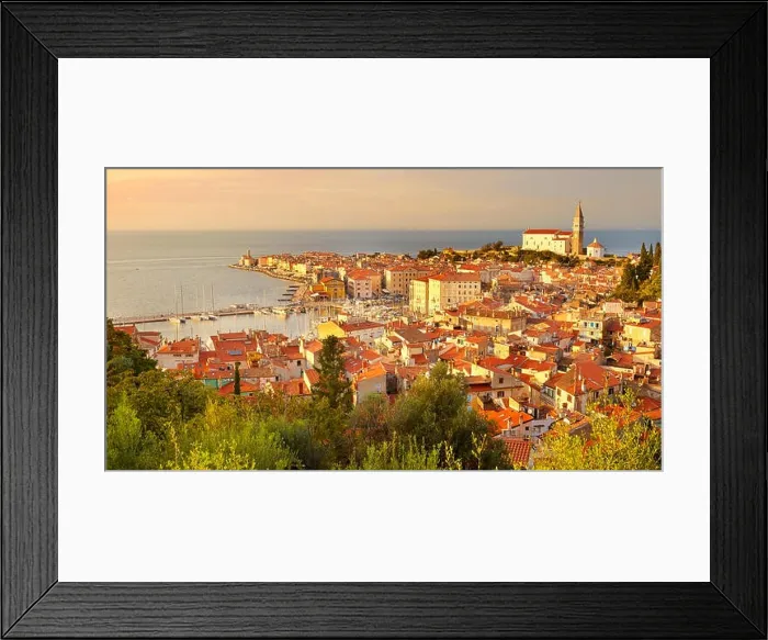 Framed Print : Old city Piran, Slovenia Framed Print : Old city Piran, Slovenia