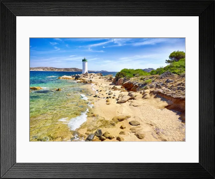 Framed Print : Sardinia Island - Lighthouse, Palau Beach, Italy Framed Print : Sardinia Island - Lighthouse, Palau Beach, Italy