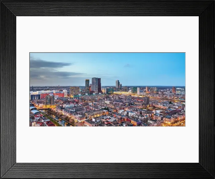 Framed Print : The Hague, Netherlands city centre skyline at twilight Framed Print : The Hague, Netherlands city centre skyline at twilight